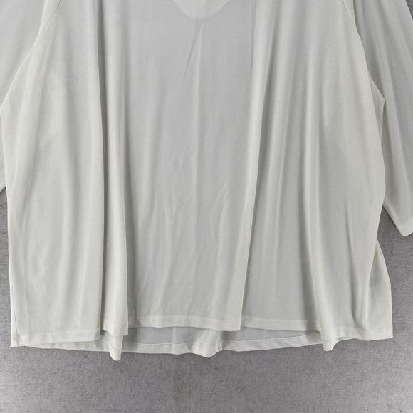 NWT New Directions Blouse Womens‎ 2X Flowy Tunic Career Metal Accent 3/4 Sleeve - Picture 6 of 13